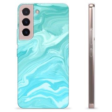 Capa de TPU - Samsung Galaxy S22 5G - Mármore Azul