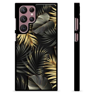 Capa Protectora - Samsung Galaxy S22 Ultra 5G - Folhas Douradas