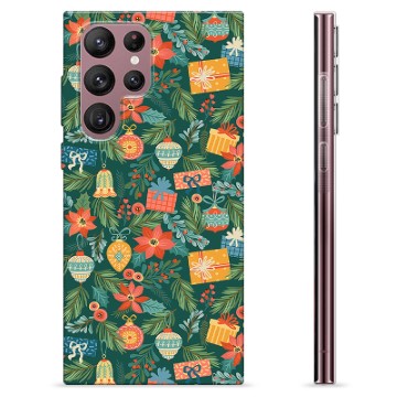 Capa de TPU - Samsung Galaxy S22 Ultra 5G - Decoração de Natal