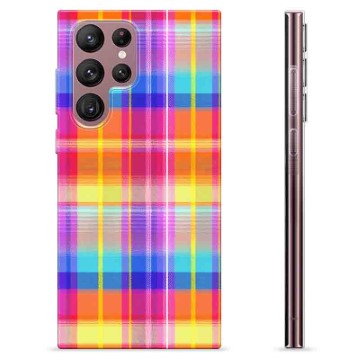 Capa de TPU - Samsung Galaxy S22 Ultra 5G - Camisa de Flanela