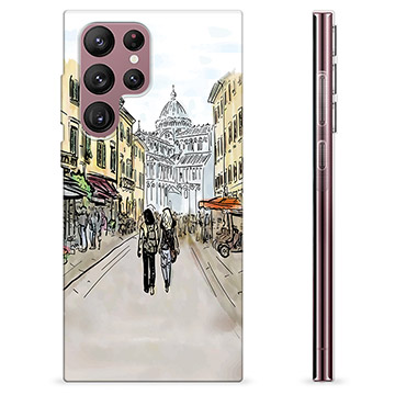 Capa de TPU - Samsung Galaxy S22 Ultra 5G - Rua Itália