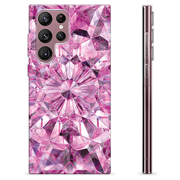Capa de TPU - Samsung Galaxy S22 Ultra 5G - Cristal Rosa