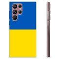 Capa de TPU Bandeira da Ucrânia  - Samsung Galaxy S22 Ultra 5G - Amarelo e azul claro