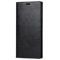Bolsa de Pele Tipo Carteira para Samsung Galaxy S22 Ultra 5G - Preto
