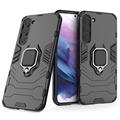 Capa Híbrida com Suporte de Anel para Samsung Galaxy S23 5G - Preto
