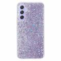 Capa de TPU Glitter Flakes para Samsung Galaxy S23 FE - Púrpura