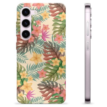 Capa de TPU - Samsung Galaxy S23 5G - Flores Cor-de-rosa