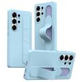 Capa híbrida Smart para Samsung Galaxy S23 Ultra com pega de pé - Azul