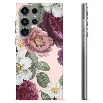 Capa de TPU - Samsung Galaxy S23 Ultra 5G - Flores Românticas