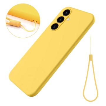 Capa de Silicone Líquido para Samsung Galaxy S24 FE - Amarelo