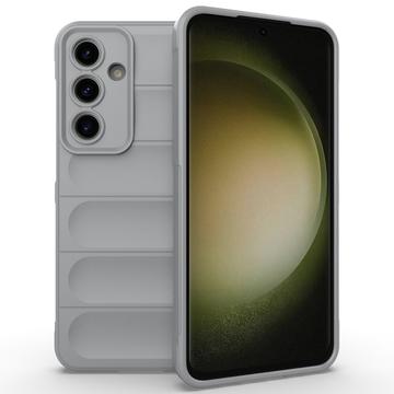 Capa de TPU Rugged para Samsung Galaxy S24 FE - Cinzento Claro