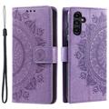 Bolsa tipo Carteira Mandala Series para Samsung Galaxy S24 - Púrpura
