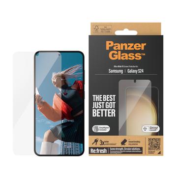 Protetor de Ecrã PanzerGlass Ultra-Wide Fit EasyAligner para Samsung Galaxy S24 - Transparente
