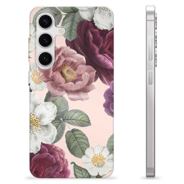 Capa de TPU - Samsung Galaxy S24 - Flores Românticas