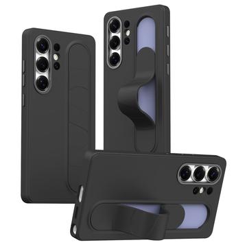 Capa híbrida Smart para Samsung Galaxy S24 Ultra com pega de pé - Preto