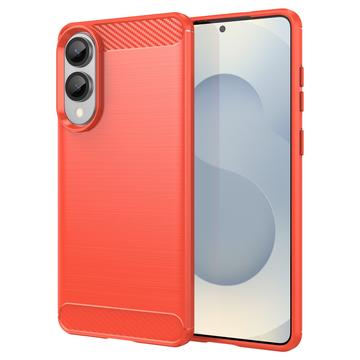 Capa de TPU Escovado para Samsung Galaxy S25 Edge - Fibra de Carbono