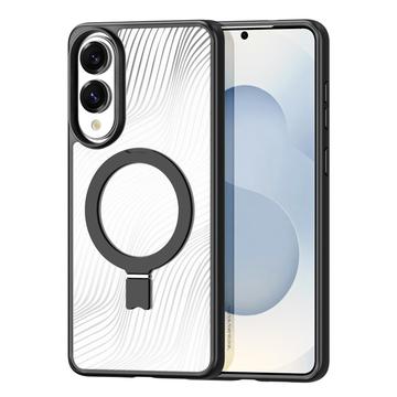 Capa híbrida Dux Ducis Aimo compatível com MagSafe para Samsung Galaxy S25 Edge - Preto