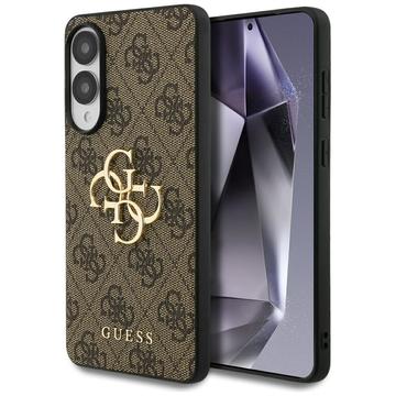 Capa Híbrida Guess 4G Big Metal Logo para Samsung Galaxy S25 Edge - Castanho