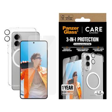 Samsung Galaxy S25 Edge PanzerGlass Care Flagship 3 em 1 Bundle - Transparente