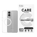Capa PanzerGlass Care Urban Combat para Samsung Galaxy S25 Edge - Compatível com MagSafe - Branco / Transparente