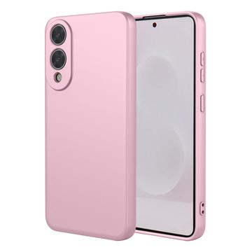 Capa de silicone à prova de choque para Samsung Galaxy S25 Edge - Rosa