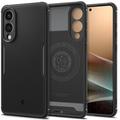 Capa de TPU Spigen Core Armor Mag MagSafe para Samsung Galaxy S25 Edge - Preto