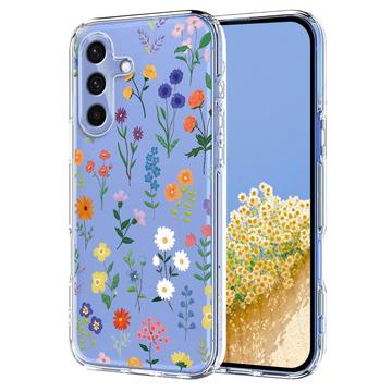 Capa em TPU com padrão floral para Samsung Galaxy S25 FE - Margaridas