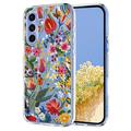 Capa em TPU com padrão floral para Samsung Galaxy S25 FE - Lírios