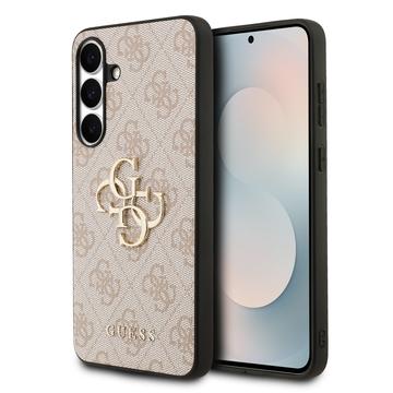 Capa Híbrida Guess 4G Big Metal Logo para Samsung Galaxy S25 FE - Cor-de-Rosa