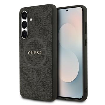 Capa com anel colorido Guess 4G para Samsung Galaxy S25 FE - Compatível com MagSafe