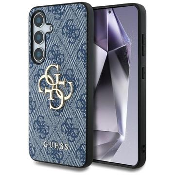 Capa Híbrida Guess 4G Big Metal Logo para Samsung Galaxy S25 - Azul