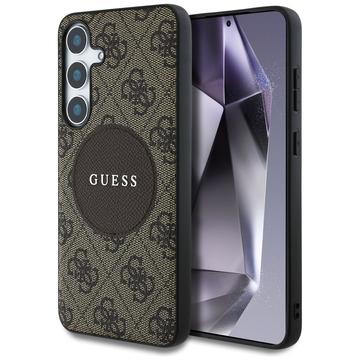 Capa Samsung Galaxy S25 Guess 4G Round Patch Classic Logo - Compatível com MagSafe