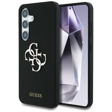 Capa de silicone Samsung Galaxy S25 Guess Big 4G Logo Bottom Script