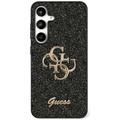 Capa Guess Fixed Glitter 4G Metal Logo para Samsung Galaxy S25 - Preto