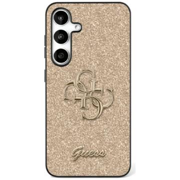 Capa Guess Fixed Glitter 4G Metal Logo para Samsung Galaxy S25 - Dourado