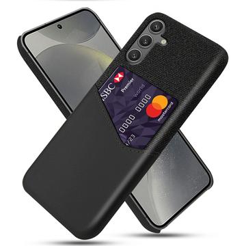 Capa com Porta-Cartões KSQ para Samsung Galaxy S25 - Preto