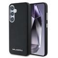 Capa para Samsung Galaxy S25 Karl Lagerfeld Saffiano Metal Logo - Preto