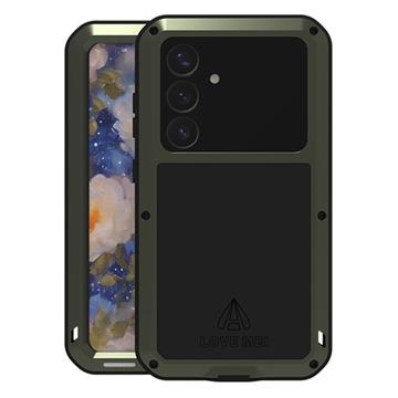 Capa Híbrida Love Mei Powerful para Samsung Galaxy S25 - Verde