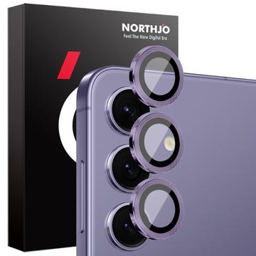 Conjunto de proteção da lente da câmara Samsung Galaxy S25 Northjo - Roxo