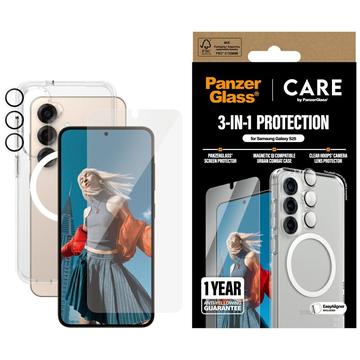 Samsung Galaxy S25 PanzerGlass Care Flagship 3 em 1 Bundle - Transparente