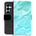 Bolsa tipo Carteira - Samsung Galaxy S25+ - Mármore Azul