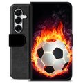 Bolsa tipo Carteira - Samsung Galaxy S25+ - Chama do Futebol