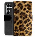 Bolsa tipo Carteira - Samsung Galaxy S25+ - Leopardo