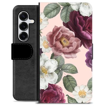 Bolsa tipo Carteira - Samsung Galaxy S25+ - Flores Românticas