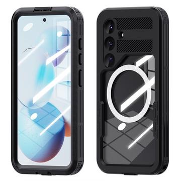 Capa magnética à prova de água IP68 para Samsung Galaxy S25 Redpepper - Preto