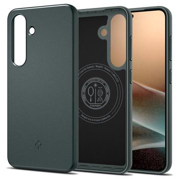 Capa MagSafe para Samsung Galaxy S25 Spigen Thin Fit Mag - Abismo verde