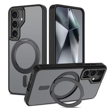 Capa MagSafe Tech-Protect MagRing para Samsung Galaxy S25 - Preto mate