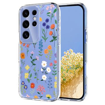 Capa em TPU com padrão floral para Samsung Galaxy S25 Ultra