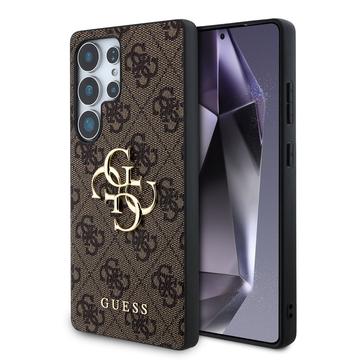 Capa Híbrida Guess 4G Big Metal Logo para Samsung Galaxy S25 Ultra - Castanho