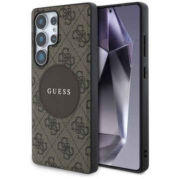 Capa Samsung Galaxy S25 Ultra Guess 4G Round Patch Classic Logo - Compatível com MagSafe